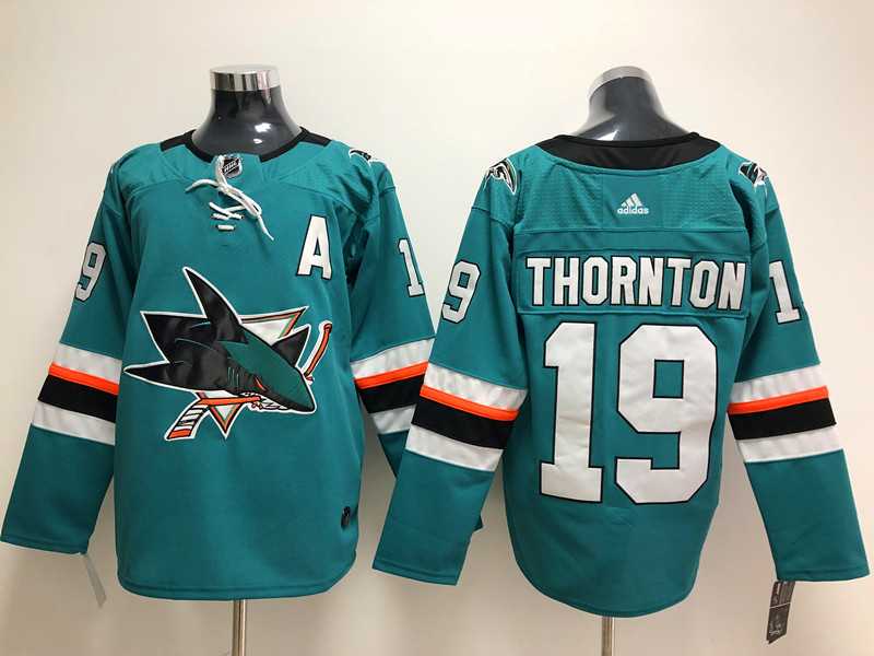 San Jose Sharks 19 Joe Thornton Teal Adidas Stitched Jersey,We sell and wholesale San Jose Sharks 19 Joe Thornton Teal Adidas Stitched Jersey on line form chian!